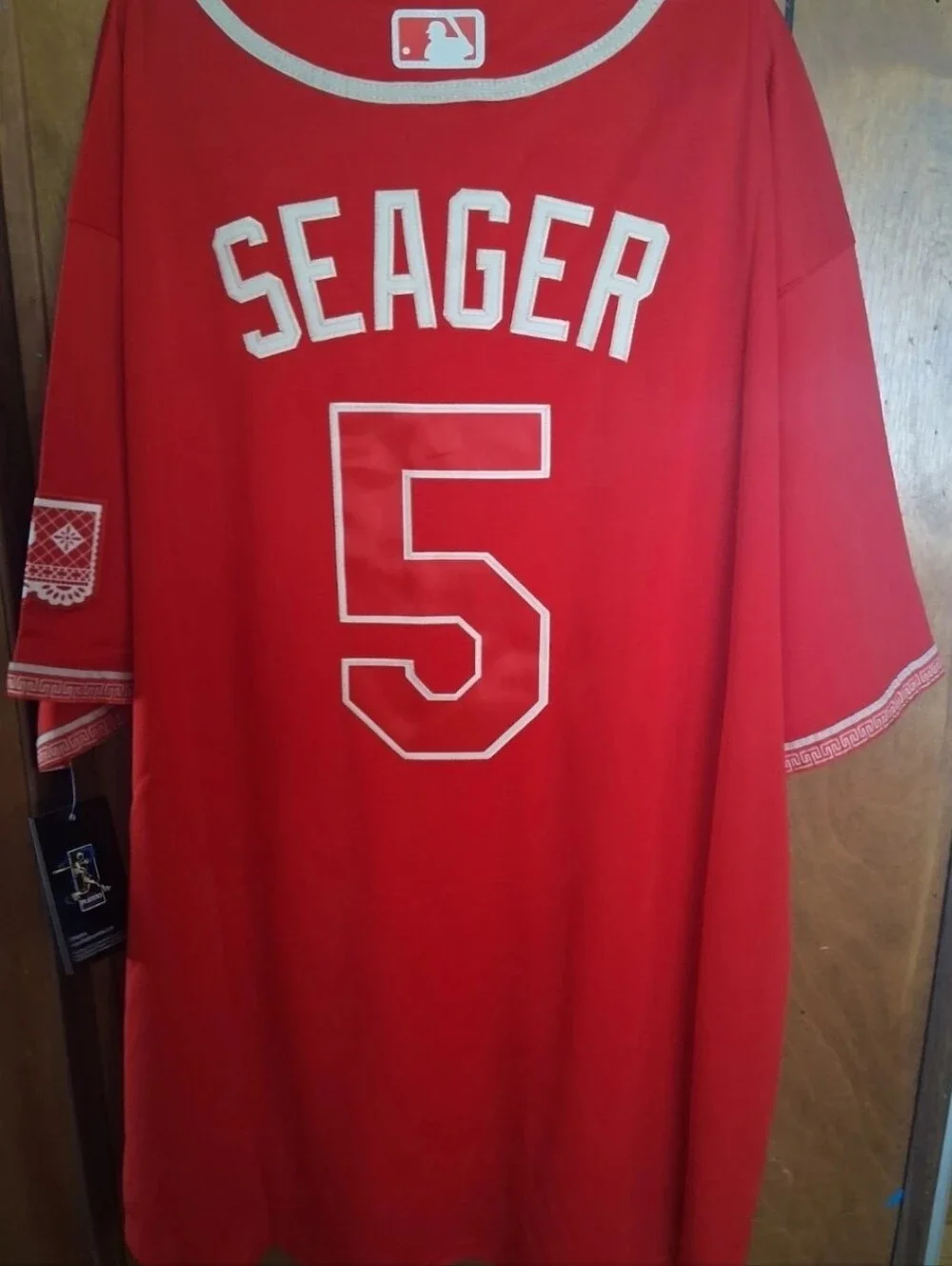Mystery Sports Card With Corey Seager Texas Rangers Xl Jersey